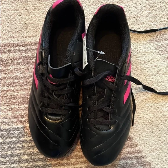 Adidas Black and Pink Soccer Cleats NwT - Picture 2 of 4
